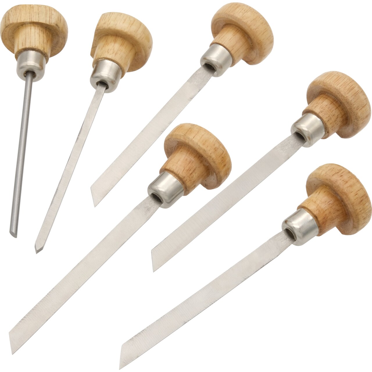 6 Gravers Round Square and Knife Jewelers Clock Gunsmith Engraving Hand Tool